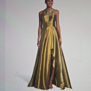 Alyce Paris Elegant Gold Evening Gown 6